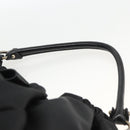 Salvatore Ferragamo Vala Hand Bag Nylon Black Silver Auth gh1920-8