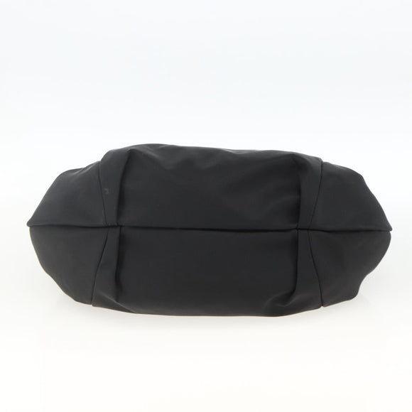 Salvatore Ferragamo Vala Hand Bag Nylon Black Silver Auth gh1920
