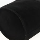 Salvatore Ferragamo Vala Hand Bag Suede Black Gold Auth gh1926-12