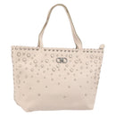 Salvatore Ferragamo Gancini Hand Bag Leather Pink Silver Auth gh1927-1