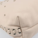 Salvatore Ferragamo Gancini Hand Bag Leather Pink Silver Auth gh1927-14