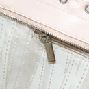 Salvatore Ferragamo Gancini Hand Bag Leather Pink Silver Auth gh1927-21