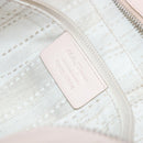 Salvatore Ferragamo Gancini Hand Bag Leather Pink Silver Auth gh1927-12
