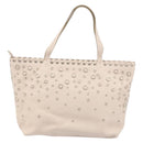 Salvatore Ferragamo Gancini Hand Bag Leather Pink Silver Auth gh1927-2