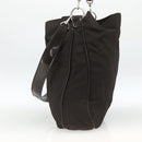 GUCCI Bamboo Shoulder Bag Nylon 2way Brown Silver 001 1781 1577 Auth gh1931-5