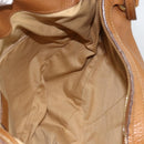 Salvatore Ferragamo Gancini Shoulder Bag Leather Brown Gold Auth gh1932-17