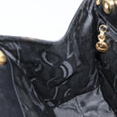Salvatore Ferragamo Vala Hand Bag Leather Black Gold Auth gh1933-18