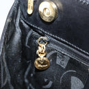 Salvatore Ferragamo Vala Hand Bag Leather Black Gold Auth gh1933-19