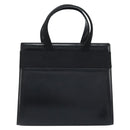 Salvatore Ferragamo Vala Hand Bag Leather Black Gold Auth gh1933-2