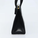 Salvatore Ferragamo Vala Hand Bag Leather Black Gold Auth gh1933-3