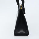 Salvatore Ferragamo Vala Hand Bag Leather Black Gold Auth gh1933-4