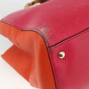 GUCCI Bamboo Hand Bag Leather Pink Gold 323660 Auth gh1935-11