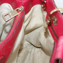 GUCCI Bamboo Hand Bag Leather Pink Gold 323660 Auth gh1935-18