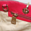 GUCCI Bamboo Hand Bag Leather Pink Gold 323660 Auth gh1935-19