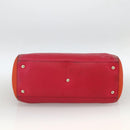 GUCCI Bamboo Hand Bag Leather Pink Gold 323660 Auth gh1935-9