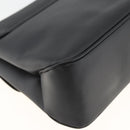 Salvatore Ferragamo Vala Shoulder Bag PVC Canvas Black Silver Auth gh1939-16