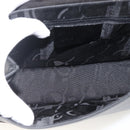 Salvatore Ferragamo Vala Shoulder Bag PVC Canvas Black Silver Auth gh1939-11