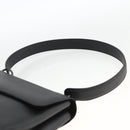Salvatore Ferragamo Vala Shoulder Bag PVC Canvas Black Silver Auth gh1939-8