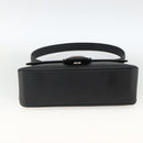 Salvatore Ferragamo Vala Shoulder Bag PVC Canvas Black Silver Auth gh1939-5