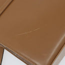 Salvatore Ferragamo Gancini Shoulder Bag Leather Brown Gold Auth gh1940-10