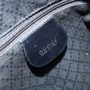 GUCCI Bamboo Hand Bag Nylon Black Silver 001 2855 1657 Auth gh1942-16