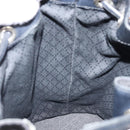 GUCCI Bamboo Hand Bag Nylon Black Silver 001 2855 1657 Auth gh1942-19