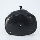 GUCCI Bamboo Hand Bag Nylon Black Silver 001 2855 1657 Auth gh1942-9
