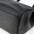 Salvatore Ferragamo Vala Tote Bag Leather Black Gold Auth gh1943-10
