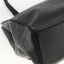 Salvatore Ferragamo Vala Tote Bag Leather Black Gold Auth gh1943-11
