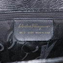 Salvatore Ferragamo Vala Tote Bag Leather Black Gold Auth gh1943-15