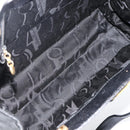 Salvatore Ferragamo Vala Tote Bag Leather Black Gold Auth gh1943-16