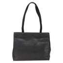 Salvatore Ferragamo Vala Tote Bag Leather Black Gold Auth gh1943-3