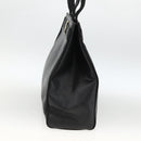 Salvatore Ferragamo Vala Tote Bag Leather Black Gold Auth gh1943-5