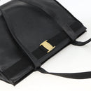 Salvatore Ferragamo Vala Tote Bag Leather Black Gold Auth gh1943-6