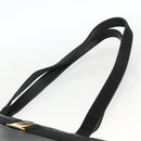 Salvatore Ferragamo Vala Tote Bag Leather Black Gold Auth gh1943-8