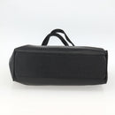 Salvatore Ferragamo Vala Tote Bag Leather Black Gold Auth gh1943-9
