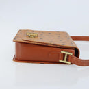 MCM Vicetos Logogram Shoulder Bag PVC Leather Brown Gold Auth gh1946-3
