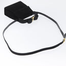 Salvatore Ferragamo Vala Hand Bag Suede 2way Black Gold Auth gh1949-8