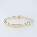 LOUIS VUITTON Suhari Shoulder Strap 40.6"" White LV Auth gh1952A-2