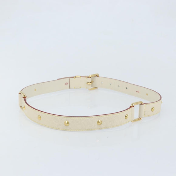 LOUIS VUITTON Suhari Shoulder Strap 40.6"" White LV Auth gh1952A