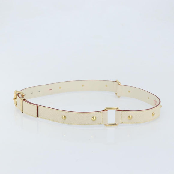 LOUIS VUITTON Suhari Shoulder Strap 40.6"" White LV Auth gh1952A