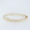 LOUIS VUITTON Suhari Shoulder Strap 40.6"" White LV Auth gh1952A-4