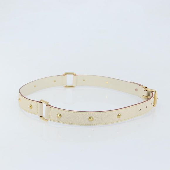 LOUIS VUITTON Suhari Shoulder Strap 40.6"" White LV Auth gh1952A