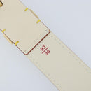 LOUIS VUITTON Suhari Shoulder Strap 40.6"" White LV Auth gh1952A-8