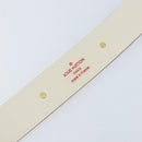 LOUIS VUITTON Suhari Shoulder Strap 40.6"" White LV Auth gh1952A-9