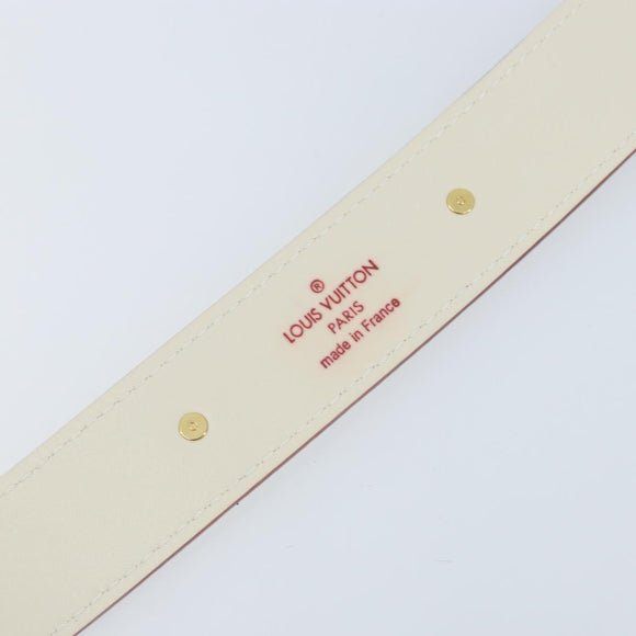 LOUIS VUITTON Suhari Shoulder Strap 40.6"" White LV Auth gh1952A
