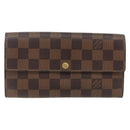 LOUIS VUITTON Monogram Damier Ebene Wallet 4 Set LV Auth gh1956-2