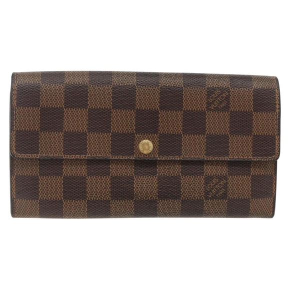 LOUIS VUITTON Monogram Damier Ebene Wallet 4 Set LV Auth gh1956