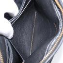CHANEL Matelasse Shoulder Bag Lamb Skin Black Gold CC Auth gh1958-22