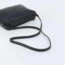 CHANEL Matelasse Shoulder Bag Lamb Skin Black Gold CC Auth gh1958-7